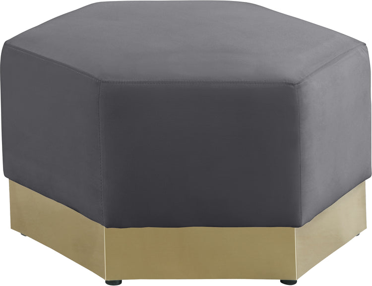 Marquis Velvet Ottoman