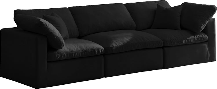 Plush Velvet Standard Cloud Modular Sofa