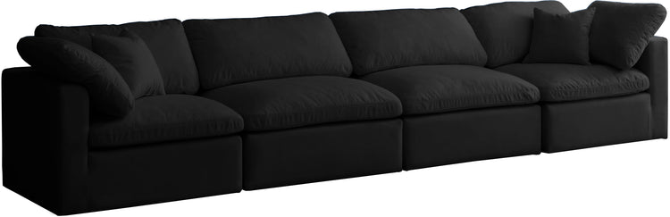 Plush Velvet Standard Cloud Modular Sofa