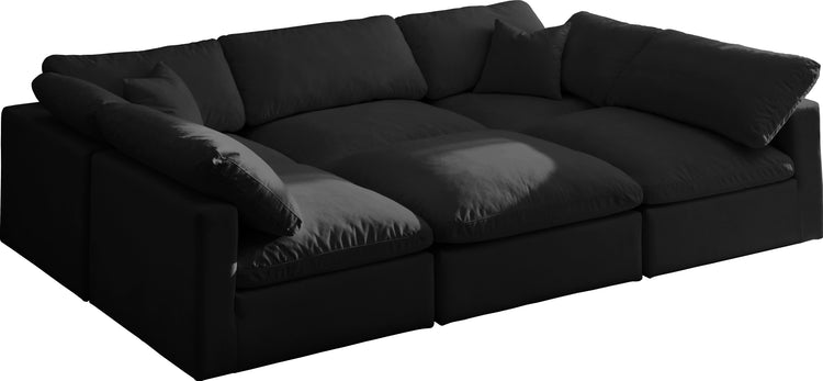 Plush Velvet Standard Cloud Modular Sectional