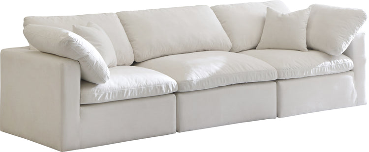 Plush Velvet Standard Cloud Modular Sofa