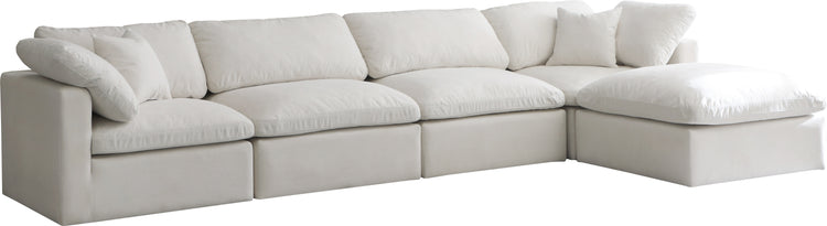 Plush Velvet Standard Cloud Modular Sectional