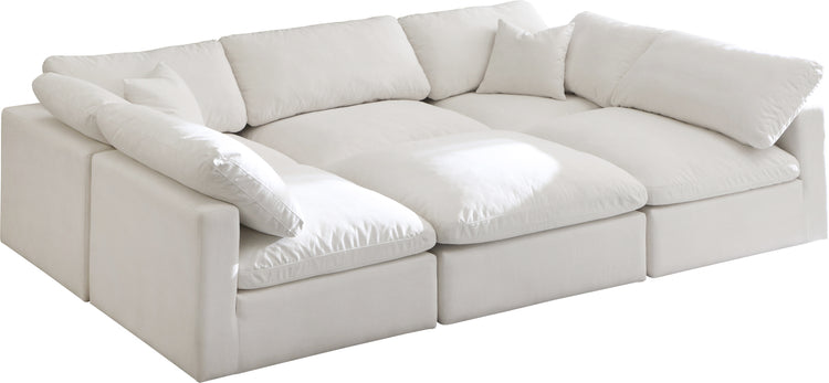 Plush Velvet Standard Cloud Modular Sectional