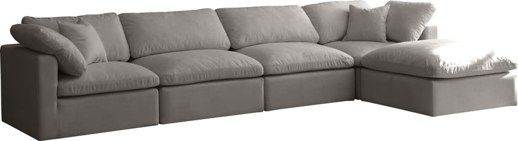 Plush Velvet Standard Cloud Modular Sectional