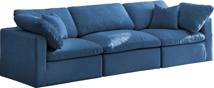 Plush Velvet Standard Cloud Modular Sofa