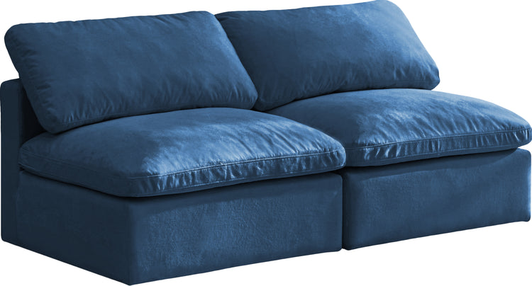 Plush Velvet Standard Cloud Modular Sofa