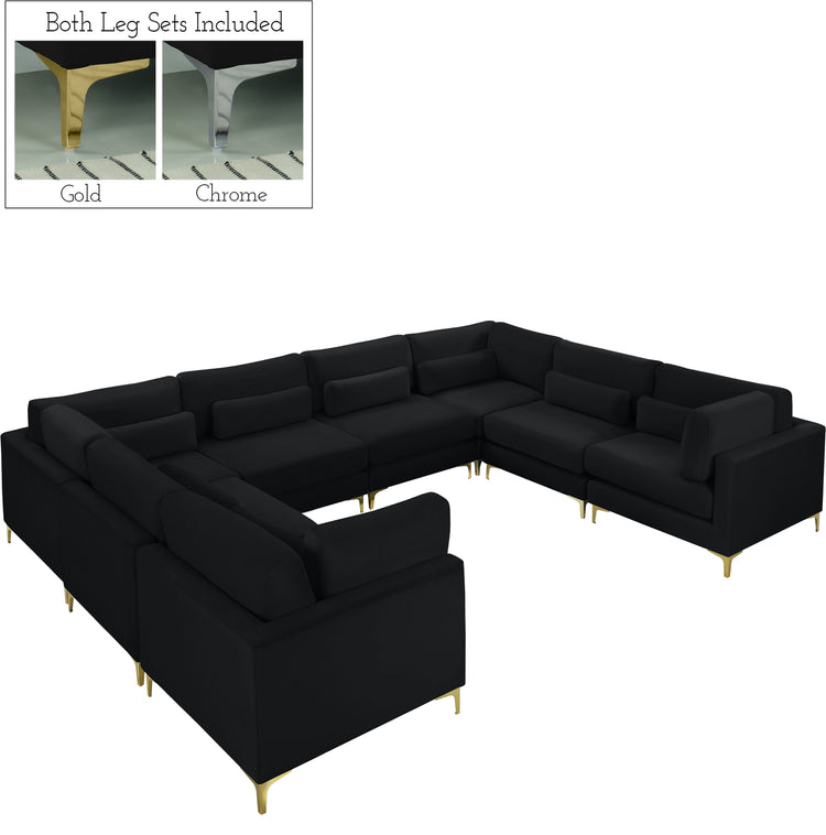 Julia Velvet Modular Sectional (8 Boxes)