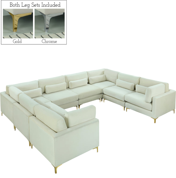 Julia Velvet Modular Sectional (8 Boxes)