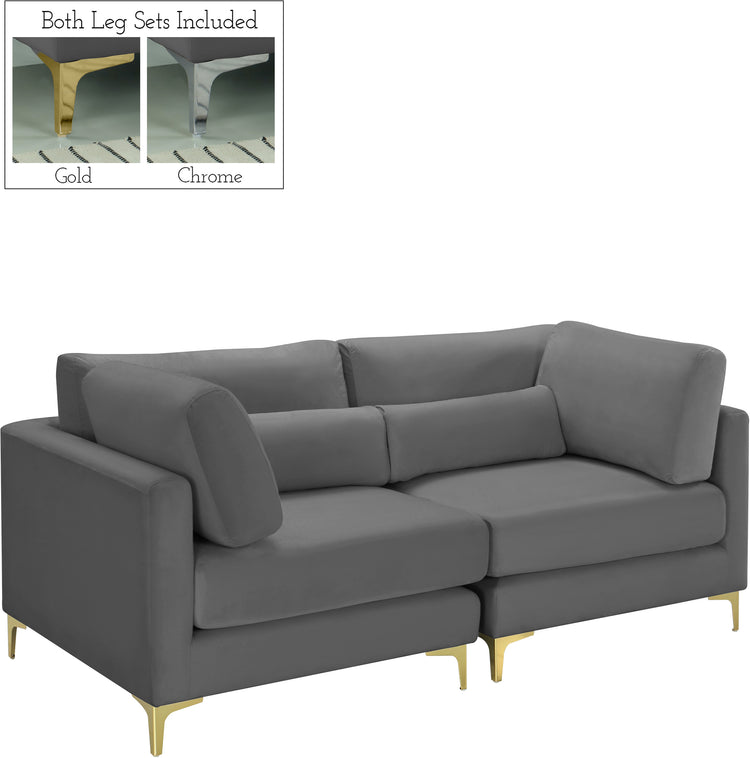 Julia Velvet Modular Sofa
