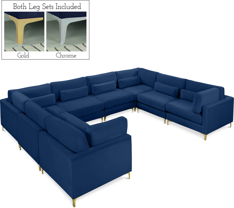 Julia Velvet Modular Sectional (8 Boxes)