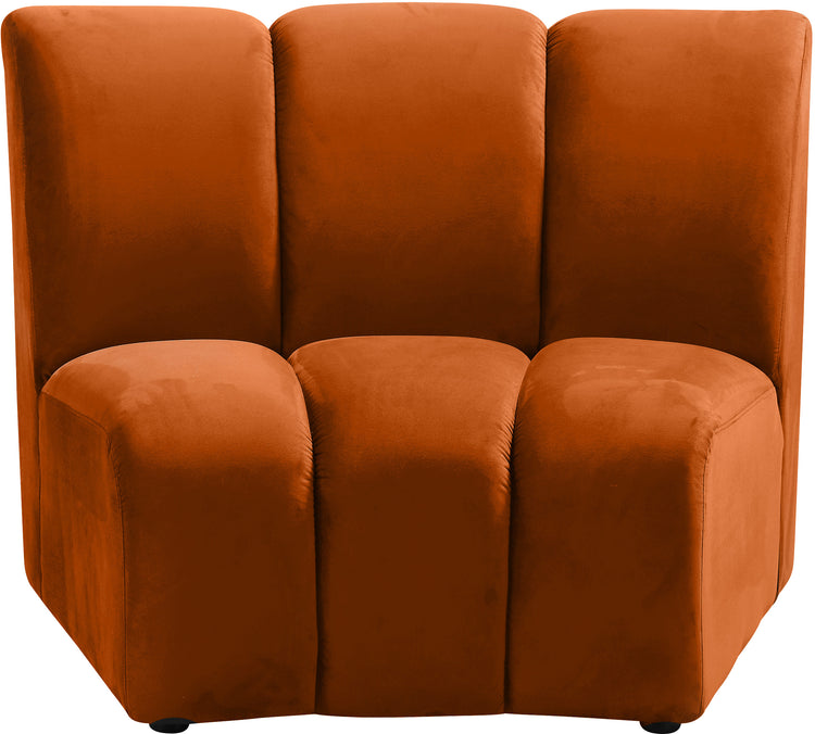 Infinity Cognac Velvet Modular Chair