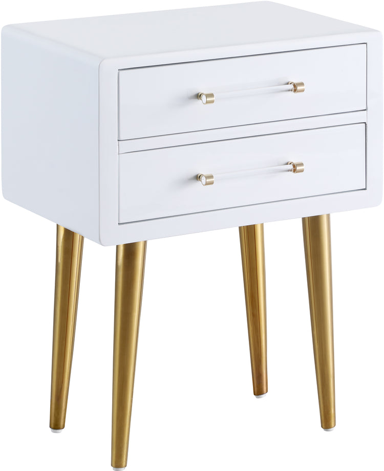 Zane Laquer with Gold Side Table