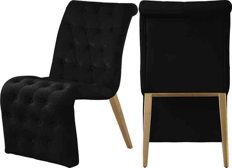 Curve Velvet Dining Chair