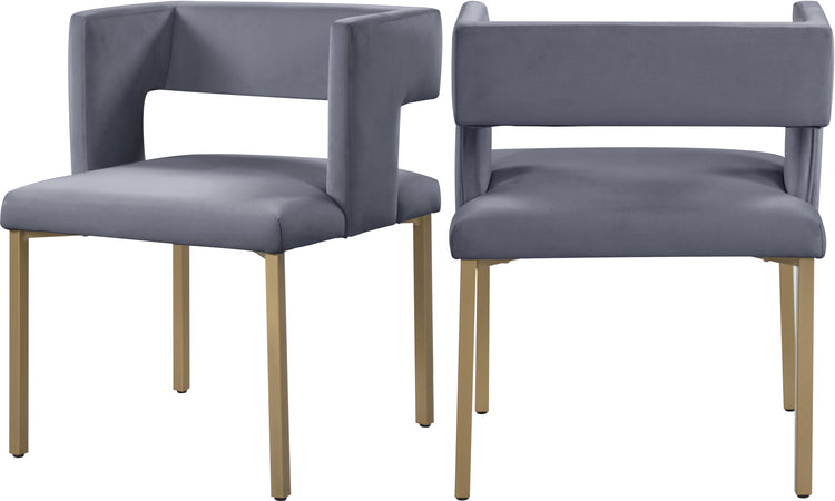 Caleb Velvet Dining Chair