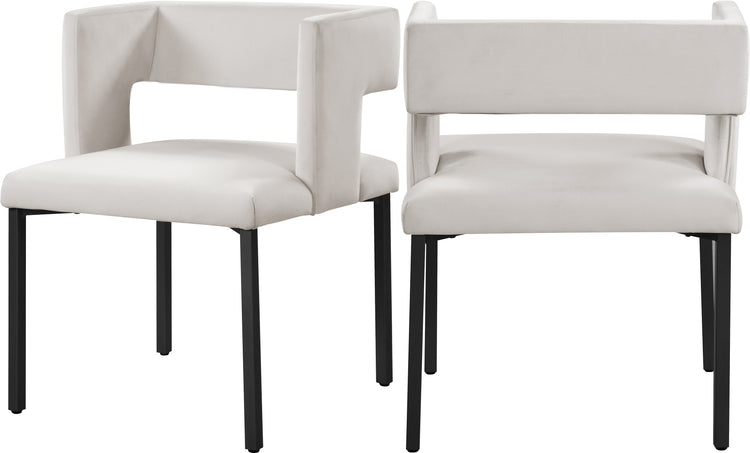 Caleb Velvet Dining Chair