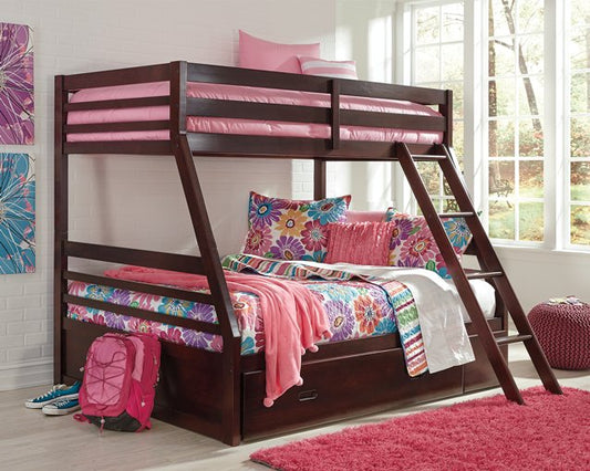 Halanton Twin over Full Bunk Bed with 1 Large Storage Drawer image