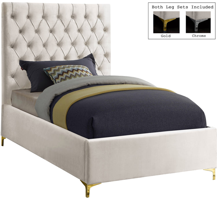 Cruz Velvet King Bed