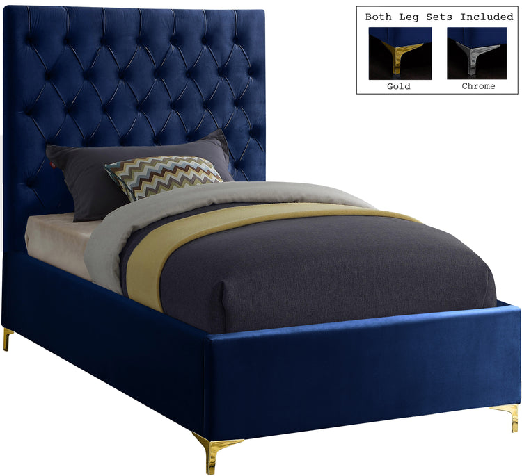 Cruz Velvet King Bed