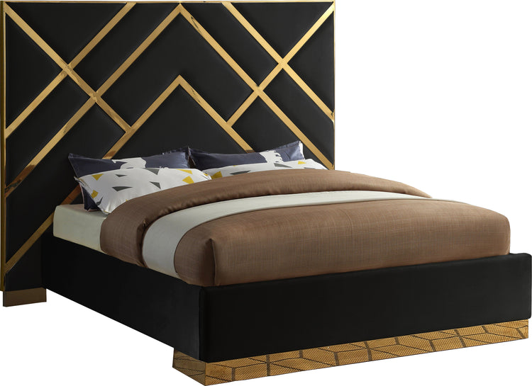 Vector Velvet Queen Bed