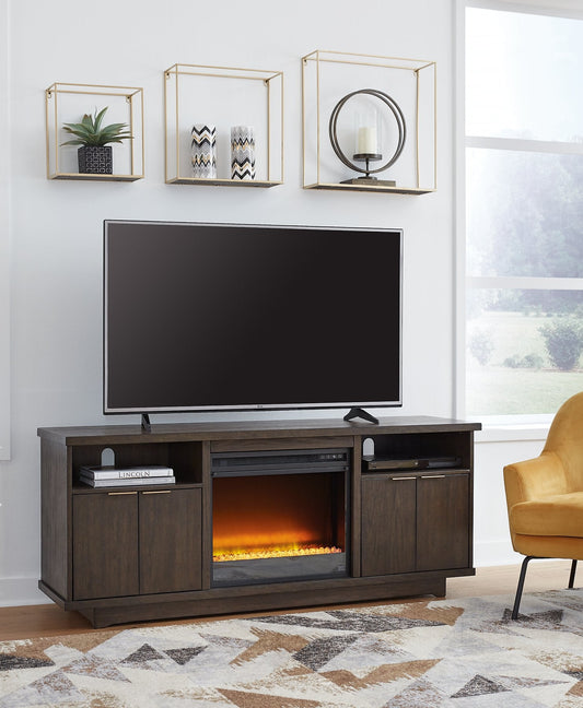 Brazburn 66 TV Stand with Electric Fireplace